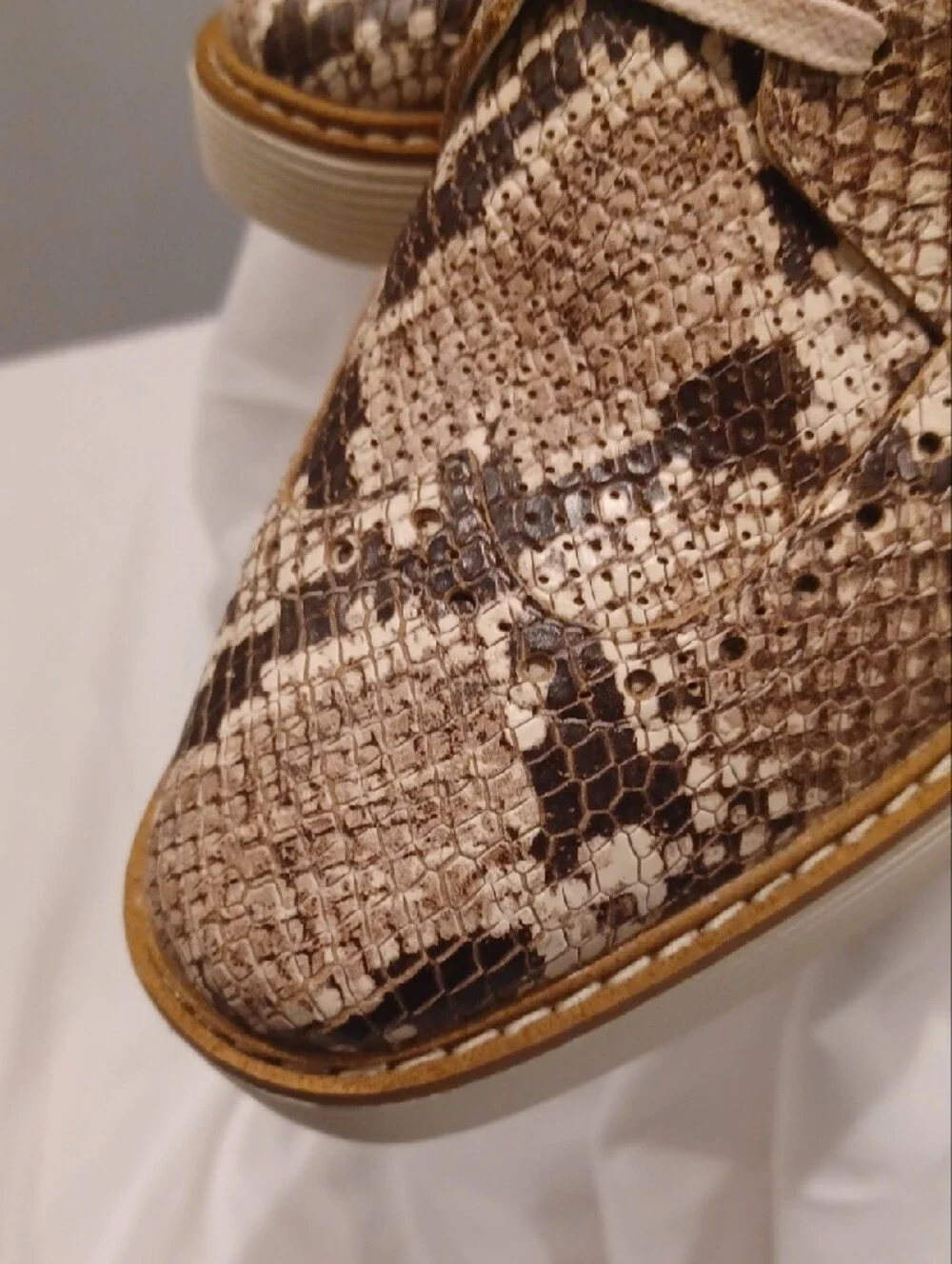Cole Haan Women's Neutral Snake-Print Espadrille Sneakers
